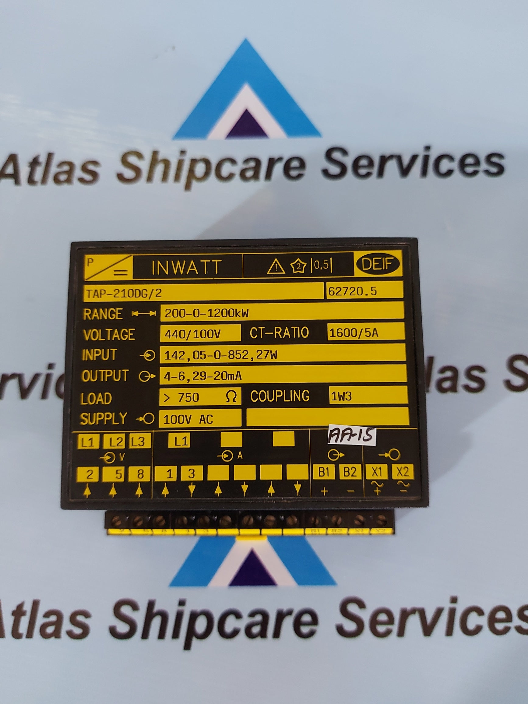 DEIF TAP-210DG/2 INWATT TRANSDUCER 62720.5